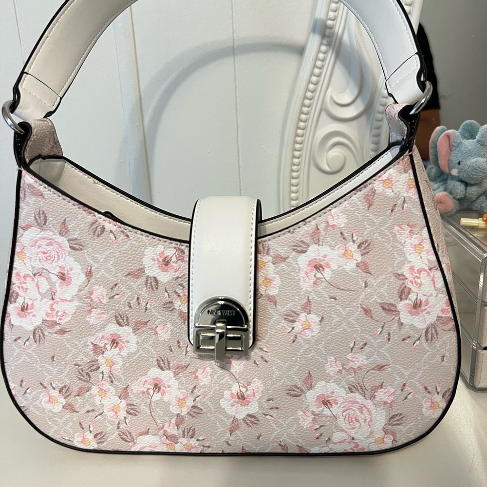 Nine West Floral Pink and White Women's Bag